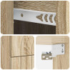 Wisząca Szafka Nocna 2 pcs dąb Sonoma 33 x 34,5 x 40 cm