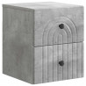Wisząca Szafka Nocna 2 pcs Betonowy szary 33 x 34,5 x 40 cm