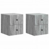 Wisząca Szafka Nocna 2 pcs Szary Sonoma 33 x 34,5 x 40 cm