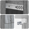 Wisząca Szafka Nocna 2 pcs Szary Sonoma 33 x 34,5 x 40 cm