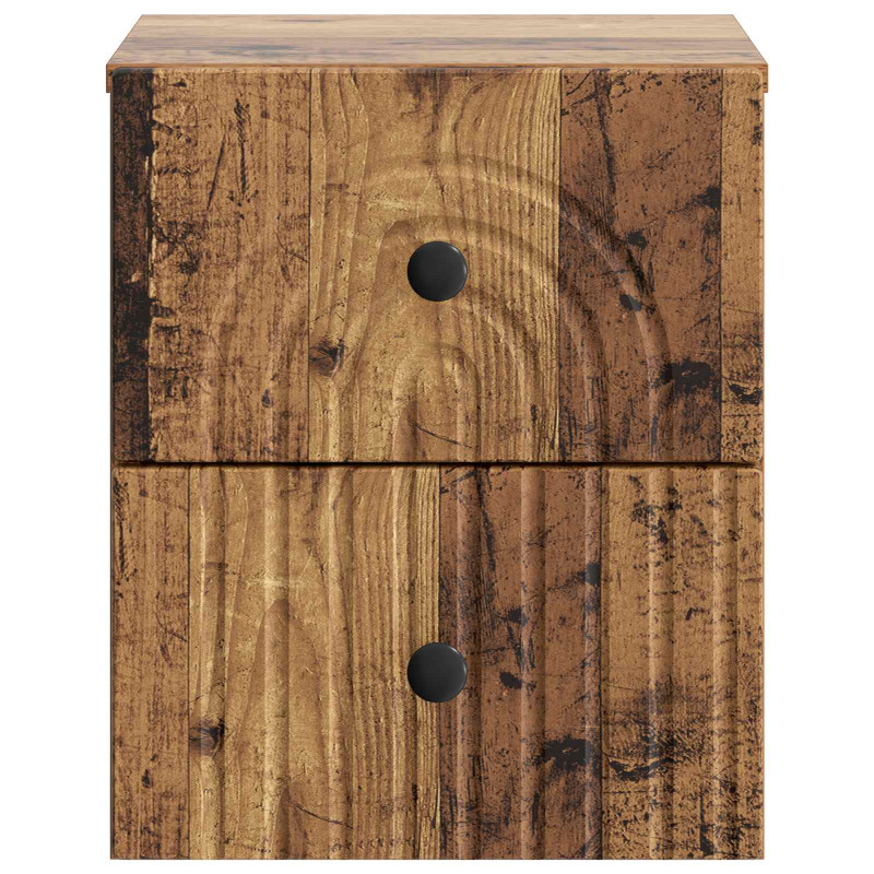 Wisząca Szafka Nocna z szufladą Stare drewno 33 x 34,5 x 40 cm