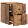 Wisząca Szafka Nocna 2 pcs Stare drewno 33 x 34,5 x 40 cm