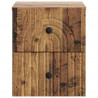 Wisząca Szafka Nocna 2 pcs Stare drewno 33 x 34,5 x 40 cm