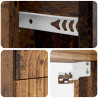 Wisząca Szafka Nocna 2 pcs Stare drewno 33 x 34,5 x 40 cm