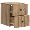 Wisząca Szafka Nocna 2 pcs Dąb artisan 33 x 34,5 x 40 cm