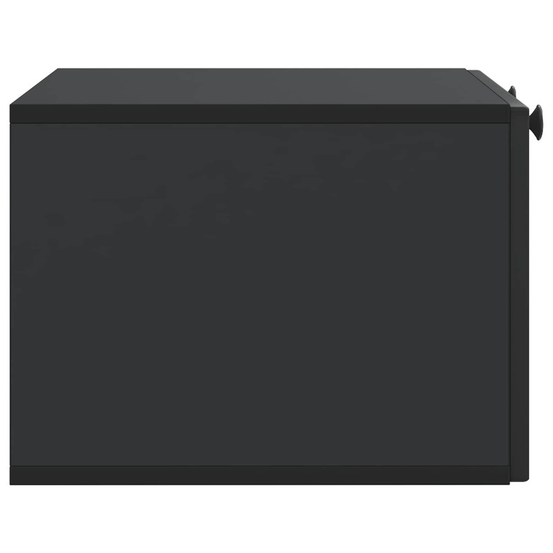 Szafka RTV montowana na ścianie Czarny 59,5 x 41 x 30 cm
