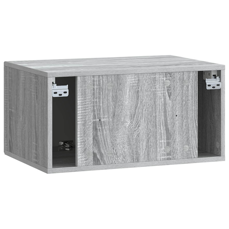 Szafka RTV montowana na ścianie Szary Sonoma 59,5 x 41 x 30 cm