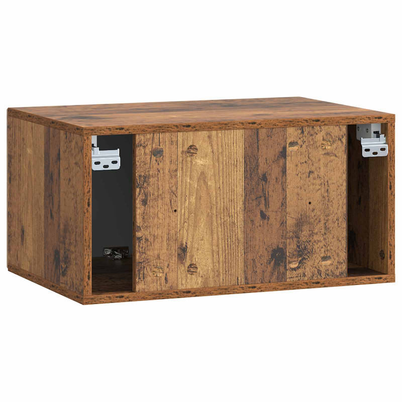 Szafka RTV montowana na ścianie Stare drewno 59,5 x 41 x 30 cm
