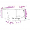 Szafka RTV montowana na ścianie Stare drewno 59,5 x 41 x 30 cm