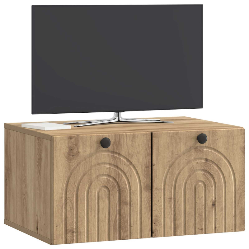Szafka RTV montowana na ścianie Dąb artisan 59,5 x 41 x 30 cm