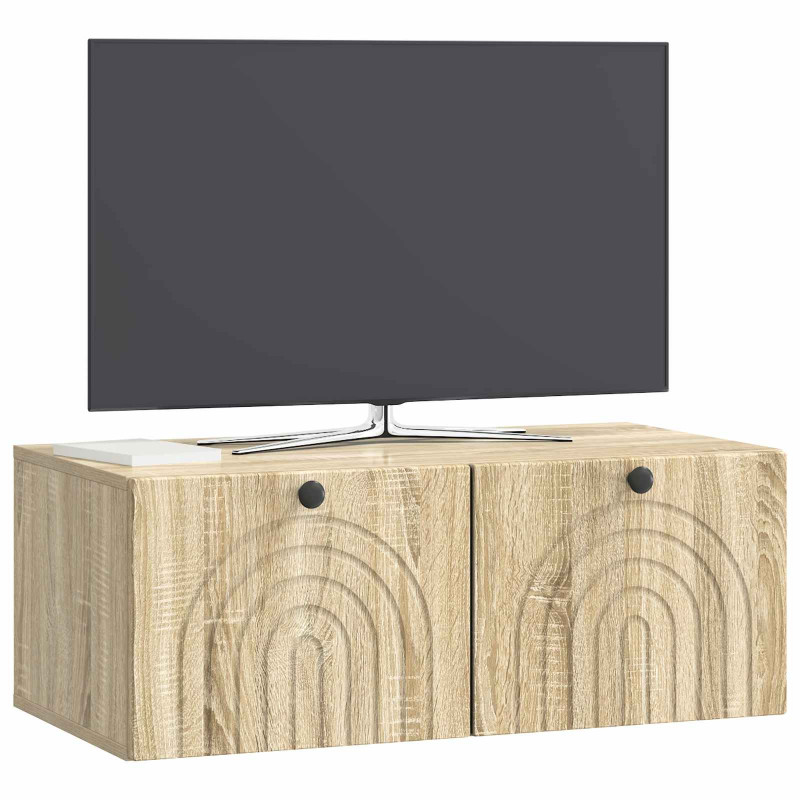 Szafka RTV montowana na ścianie dąb Sonoma 78,5 x 41 x 30 cm