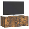 Szafka RTV montowana na ścianie Dąb wędzony 78,5 x 41 x 30 cm