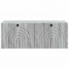 Szafka RTV montowana na ścianie Szary Sonoma 78,5 x 41 x 30 cm