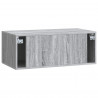 Szafka RTV montowana na ścianie Szary Sonoma 78,5 x 41 x 30 cm