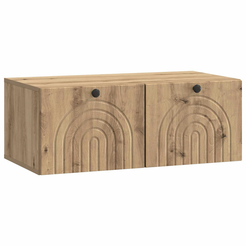 Szafka RTV montowana na ścianie Dąb artisan 78,5 x 41 x 30 cm