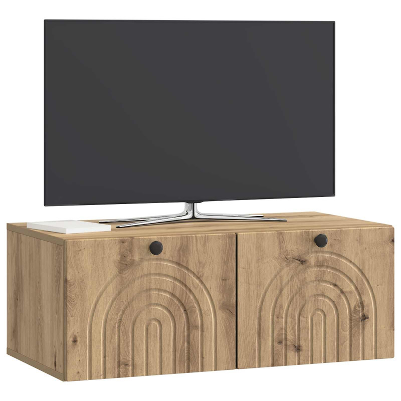 Szafka RTV montowana na ścianie Dąb artisan 78,5 x 41 x 30 cm