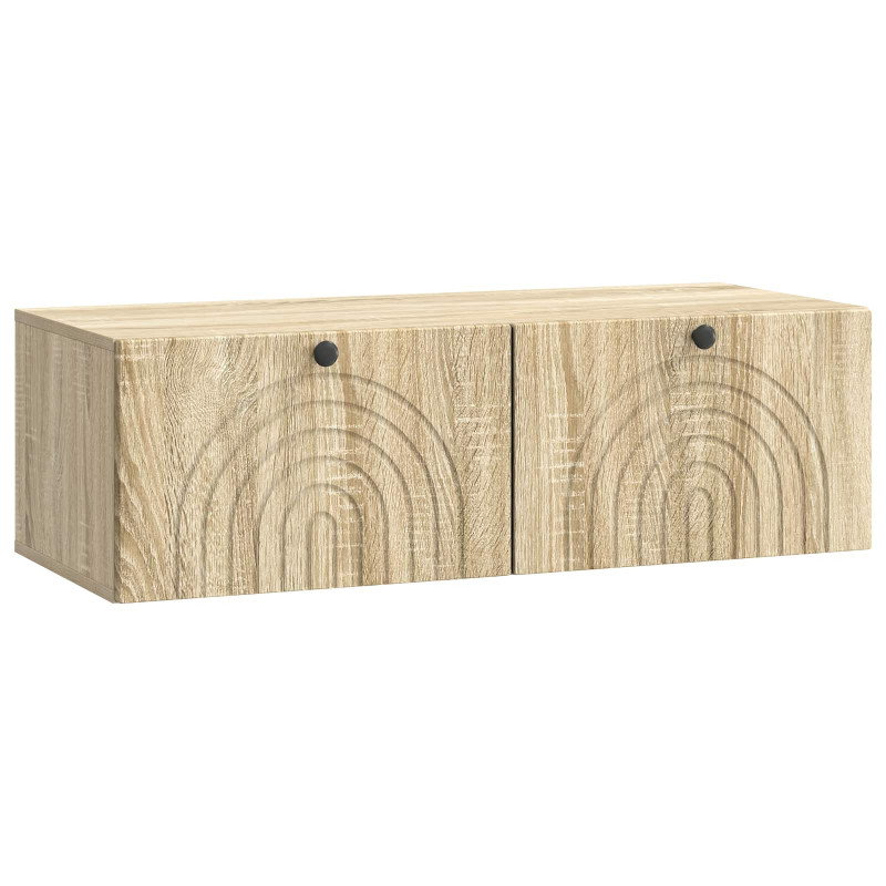 Szafka RTV montowana na ścianie dąb Sonoma 98 x 41 x 30 cm