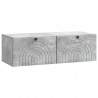 Szafka RTV montowana na ścianie Betonowy szary 99 x 41 x 30 cm
