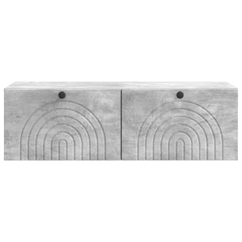 Szafka RTV montowana na ścianie Betonowy szary 99 x 41 x 30 cm