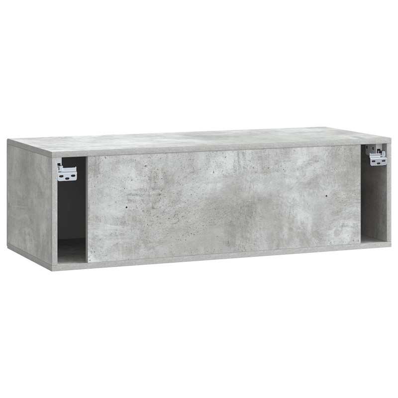 Szafka RTV montowana na ścianie Betonowy szary 99 x 41 x 30 cm