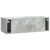 Szafka RTV montowana na ścianie Betonowy szary 99 x 41 x 30 cm