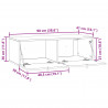 Szafka RTV montowana na ścianie Betonowy szary 99 x 41 x 30 cm