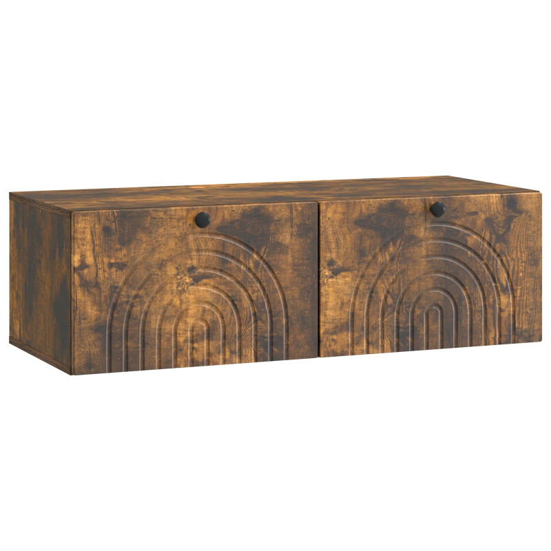 Szafka RTV montowana na ścianie Dąb wędzony 99 x 41 x 30 cm
