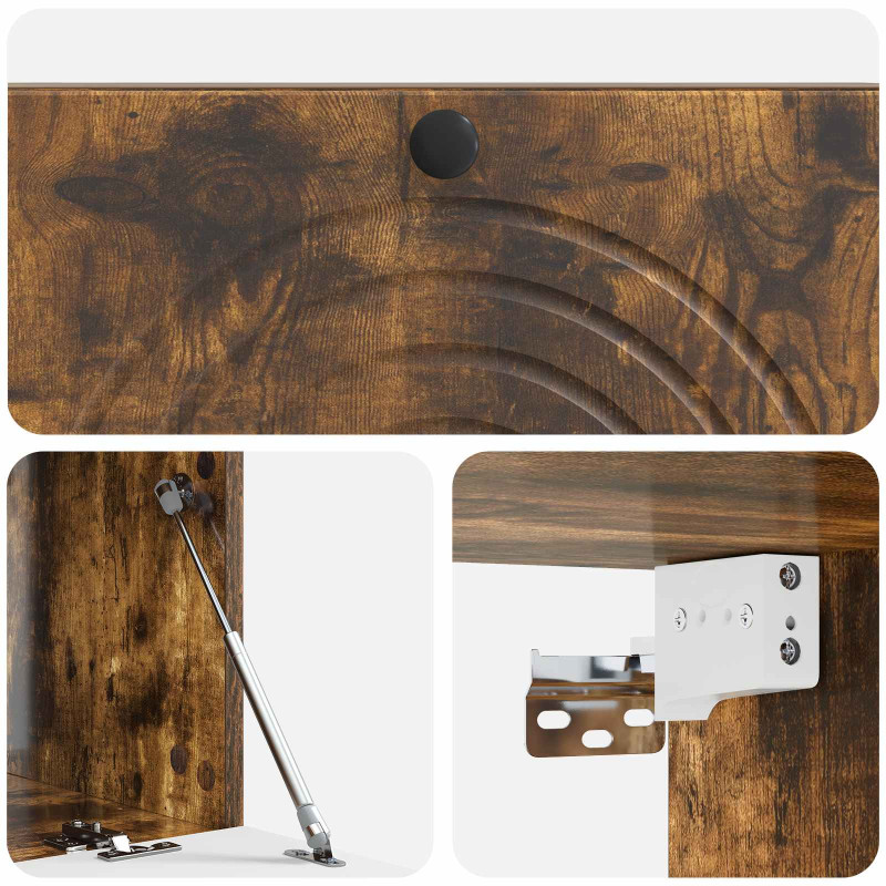 Szafka RTV montowana na ścianie Dąb wędzony 99 x 41 x 30 cm
