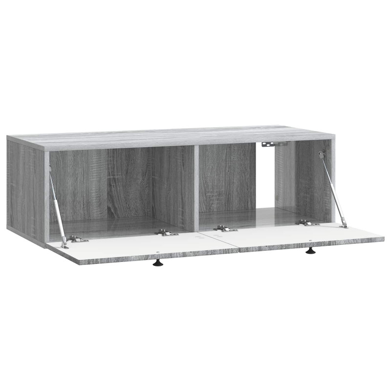 Szafka RTV montowana na ścianie Szary Sonoma 99 x 41 x 30 cm