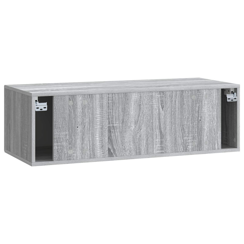 Szafka RTV montowana na ścianie Szary Sonoma 99 x 41 x 30 cm