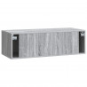 Szafka RTV montowana na ścianie Szary Sonoma 99 x 41 x 30 cm