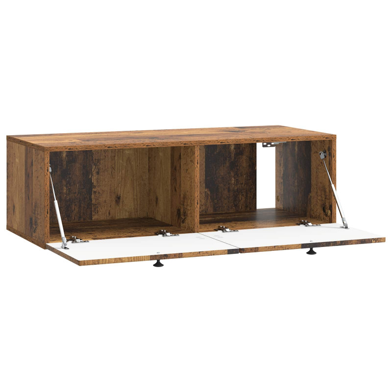 Szafka RTV montowana na ścianie Stare drewno 99 x 41 x 30 cm