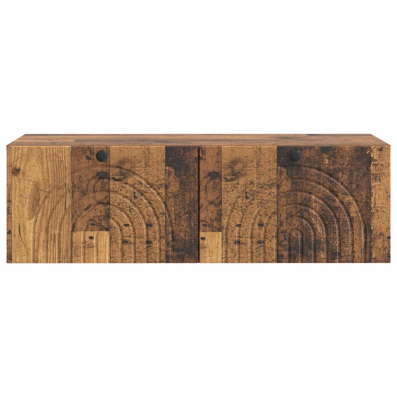 Szafka RTV montowana na ścianie Stare drewno 99 x 41 x 30 cm