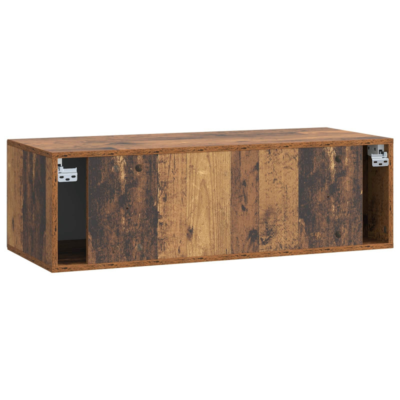 Szafka RTV montowana na ścianie Stare drewno 99 x 41 x 30 cm