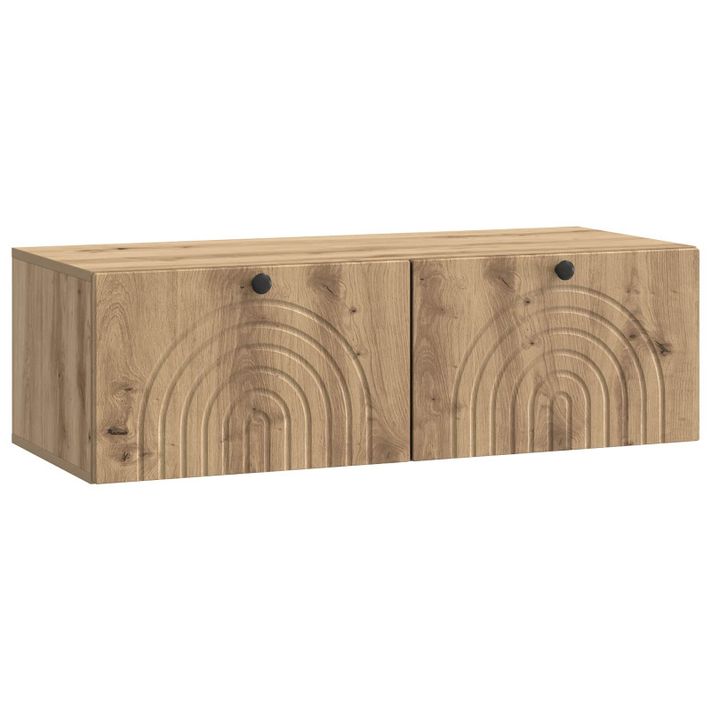 Szafka RTV montowana na ścianie Dąb artisan 99 x 41 x 30 cm