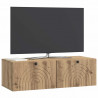 Szafka RTV montowana na ścianie Dąb artisan 99 x 41 x 30 cm
