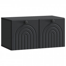 Szafka RTV montowana na ścianie Czarny 59,5 x 31 x 30 cm