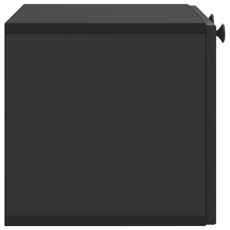 Szafka RTV montowana na ścianie Czarny 59,5 x 31 x 30 cm