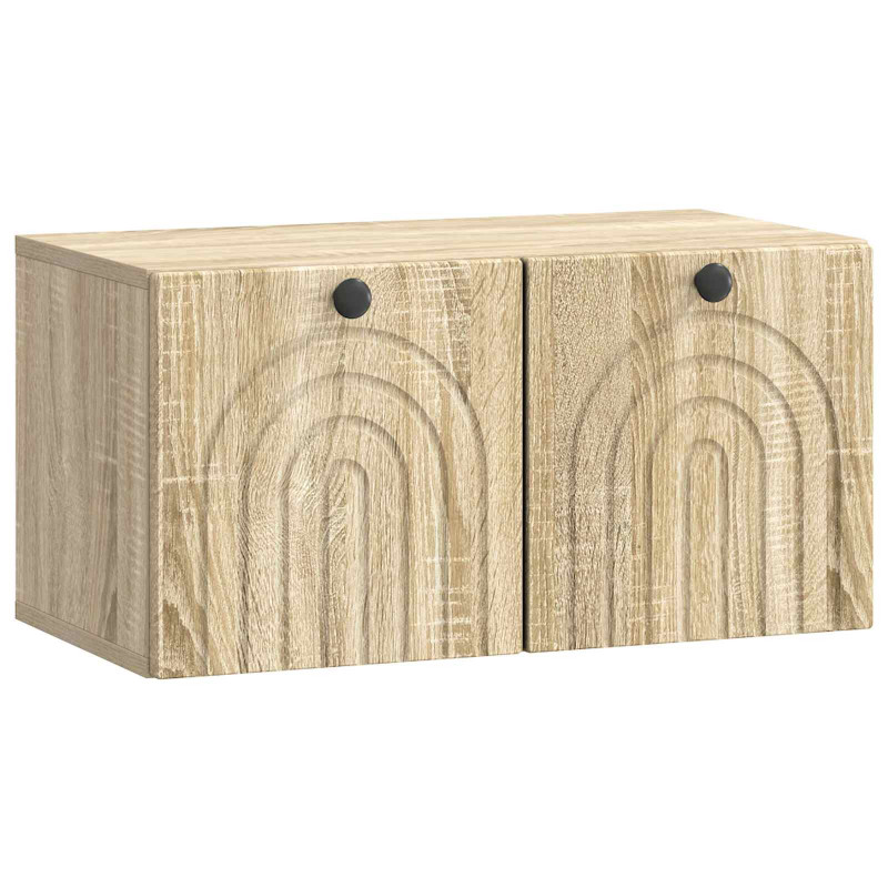 Szafka RTV montowana na ścianie dąb Sonoma 59,5 x 31 x 30 cm