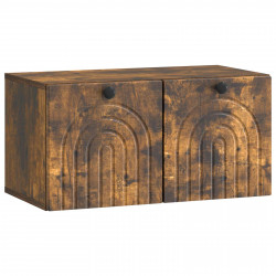 Szafka RTV montowana na ścianie Dąb wędzony 59,5 x 31 x 30 cm