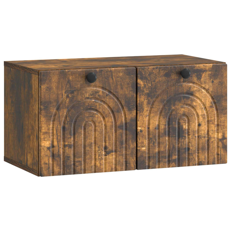 Szafka RTV montowana na ścianie Dąb wędzony 59,5 x 31 x 30 cm