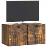 Szafka RTV montowana na ścianie Dąb wędzony 59,5 x 31 x 30 cm