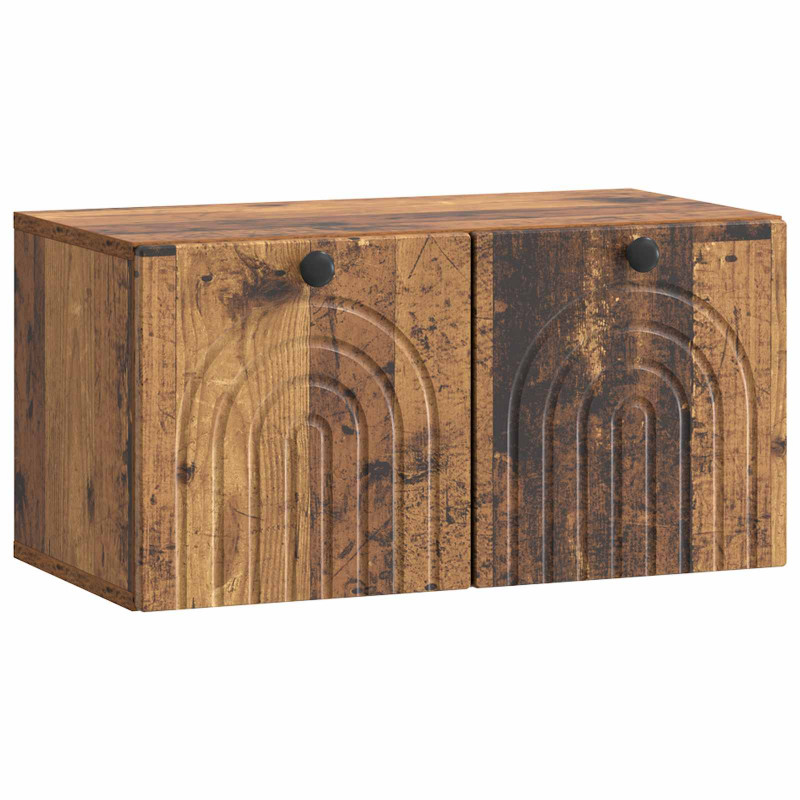 Szafka RTV montowana na ścianie Stare drewno 59,5 x 31 x 30 cm