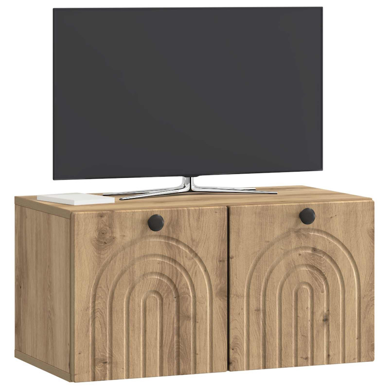 Szafka RTV montowana na ścianie Dąb artisan 59,5 x 31 x 30 cm