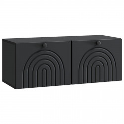 Szafka RTV montowana na ścianie Czarny 78,5 x 31 x 30 cm
