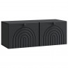 Szafka RTV montowana na ścianie Czarny 78,5 x 31 x 30 cm