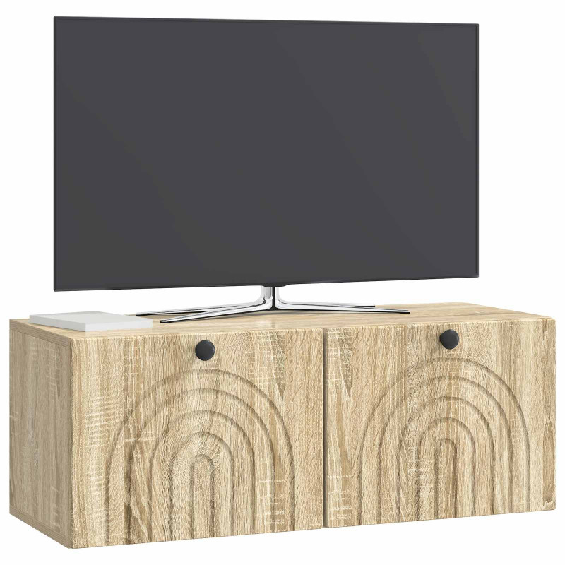 Szafka RTV montowana na ścianie dąb Sonoma 78,5 x 31 x 30 cm