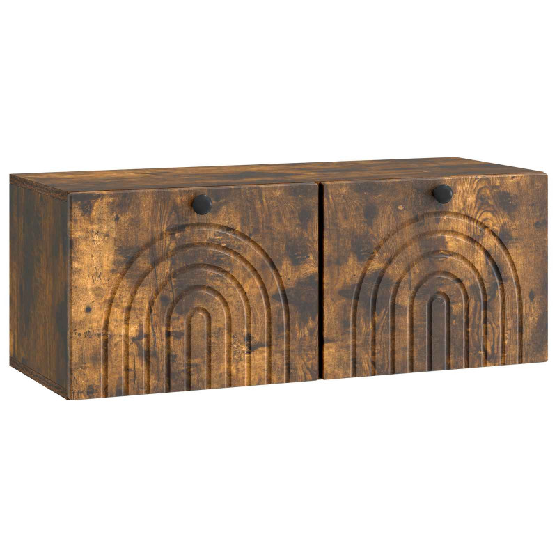 Szafka RTV montowana na ścianie Dąb wędzony 78,5 x 31 x 30 cm