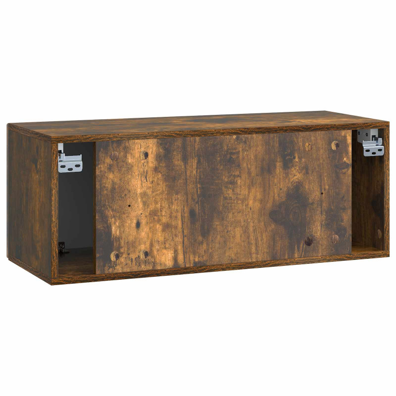 Szafka RTV montowana na ścianie Dąb wędzony 78,5 x 31 x 30 cm