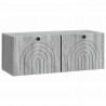 Szafka RTV montowana na ścianie Szary Sonoma 78,5 x 31 x 30 cm